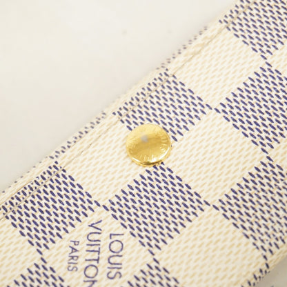 Louis Vuitton Damier Azur Multicle 4 Key Case N60020 White