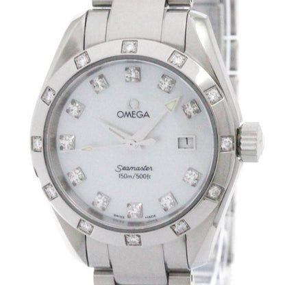 Omega Seamaster Aqua Terra Diamond Mop Dial Watch 2575.75 Polished