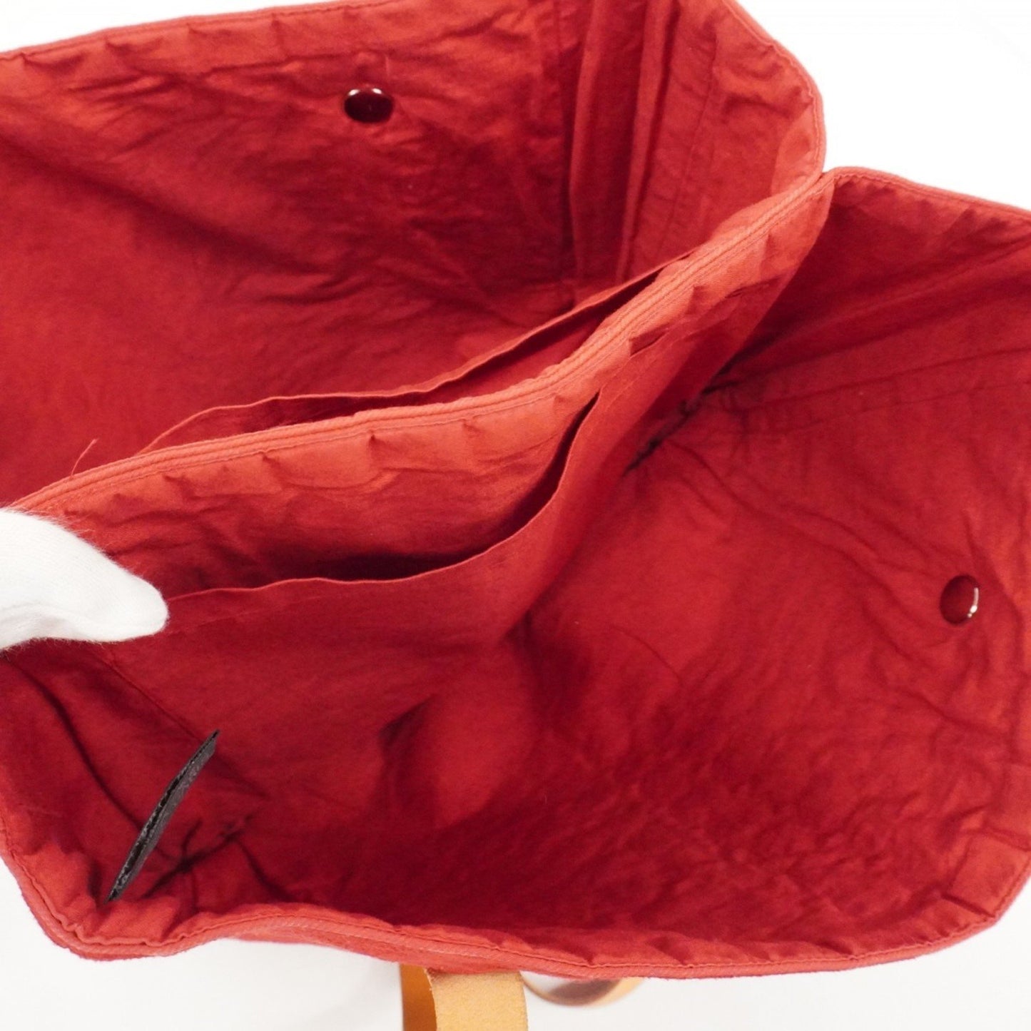 Hermes Amedaba Kabadu Poche Canvas Shoulder Bag