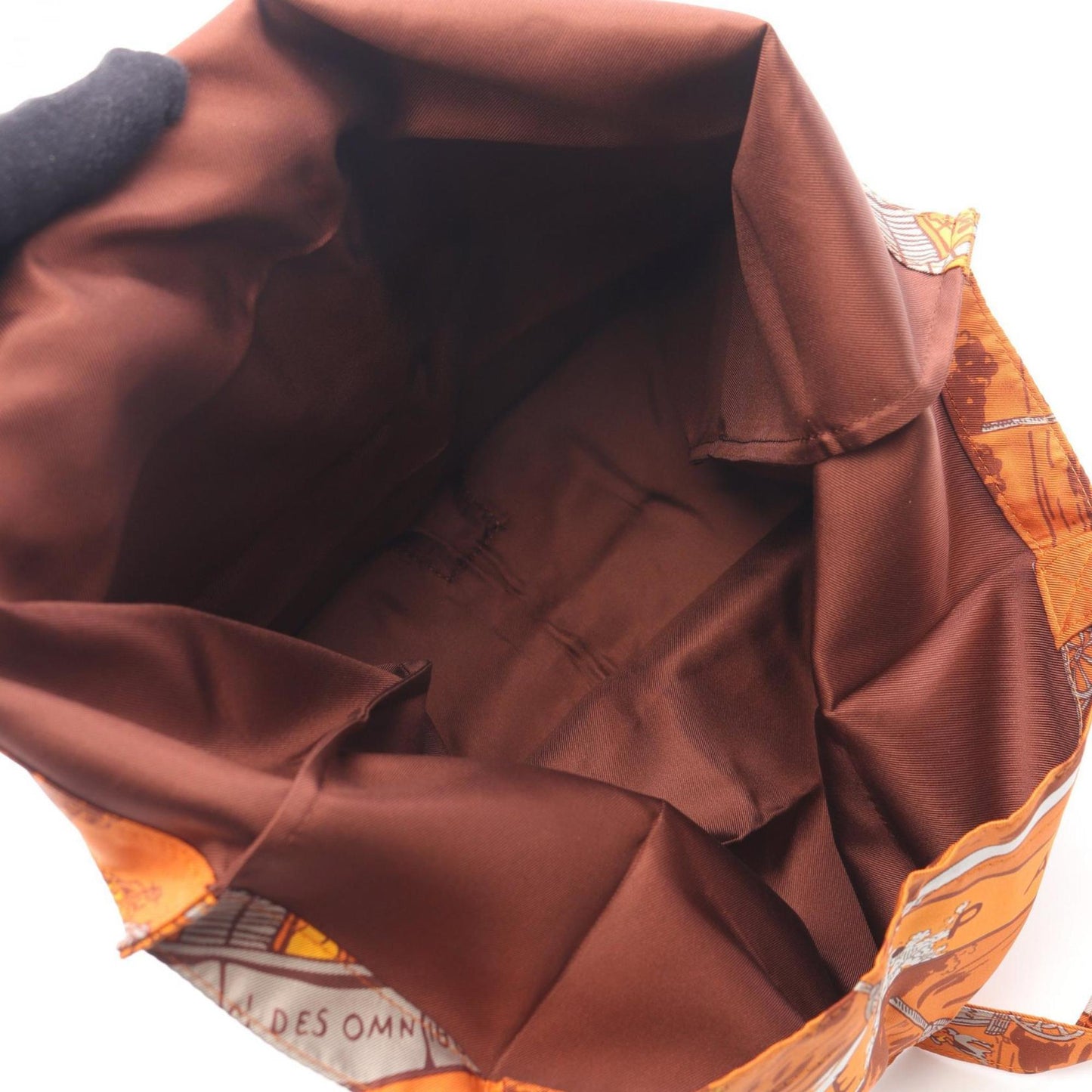 Hermes Herms Silky Pop "Jeux Des Omnibus Et Dames Blanches" Silk Tote Bag