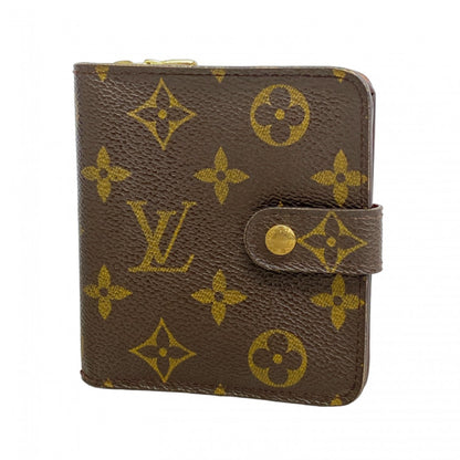 Louis Vuitton Monogram Compact Zip Wallet M61667 Brown