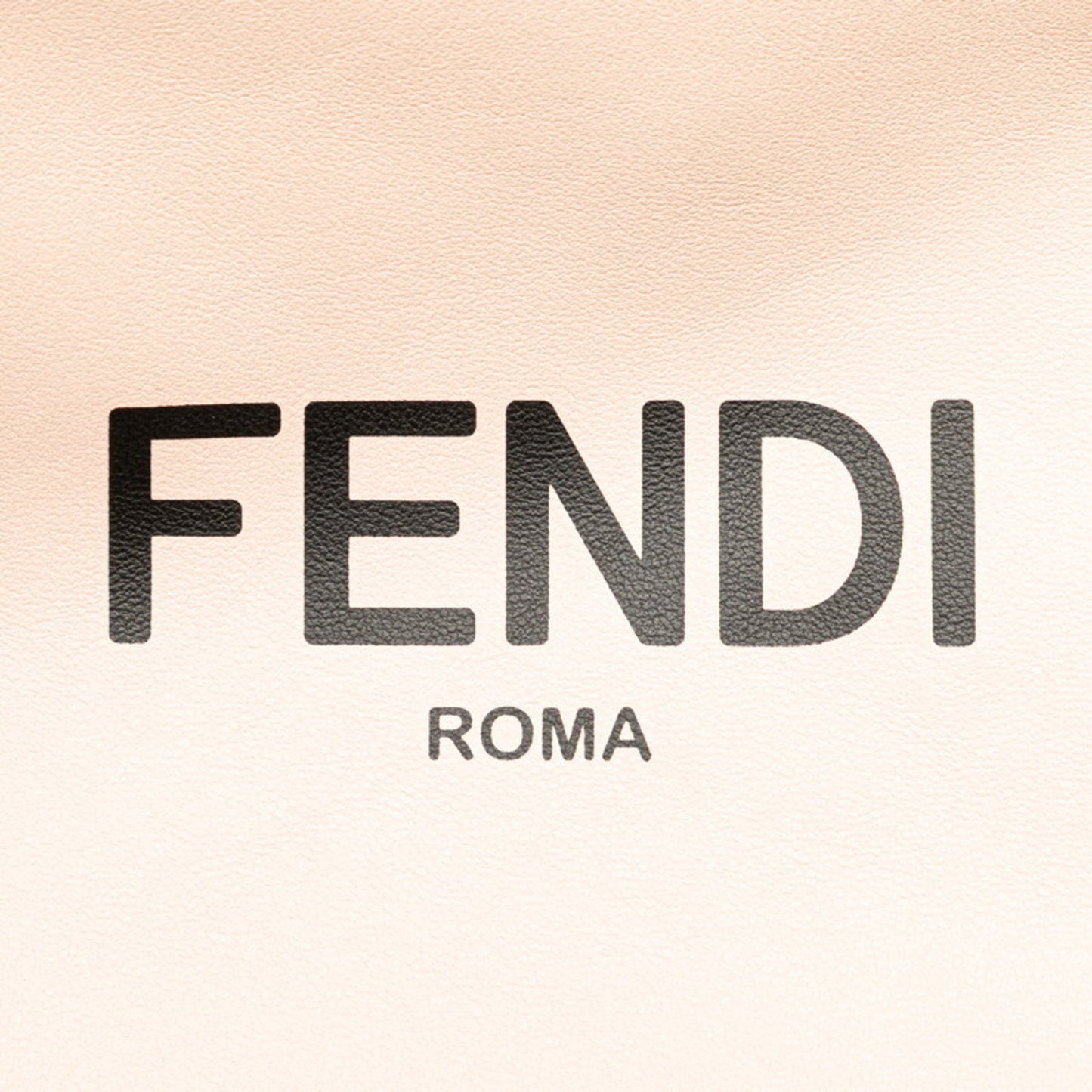 Fendi Logo Shoulder Bag 8Bt337 Pink Leather