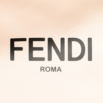 Fendi Logo Shoulder Bag 8Bt337 Pink Leather