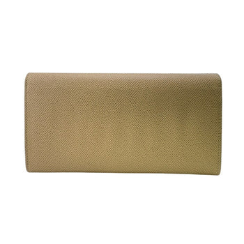 Bvlgari B.Zero1 Circle Clip Bifold Long Wallet Beige