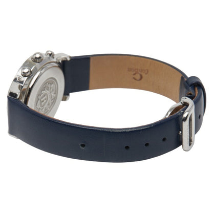 Herms Clipper Strap (Non-Original) Watch Cl1.310 Quartz Movement Blue Dial Stainless Steel Leather