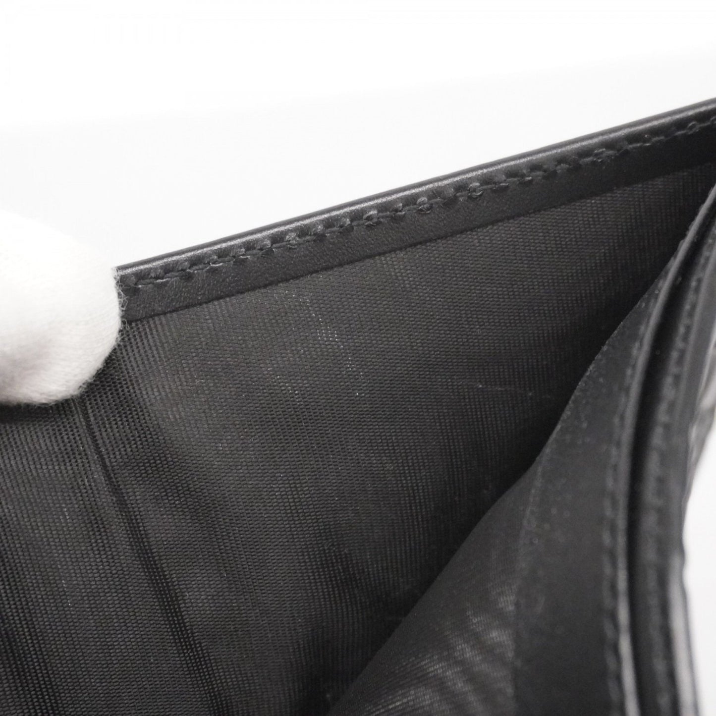 Gucci Wallet Guccissima 473922 Leather Black