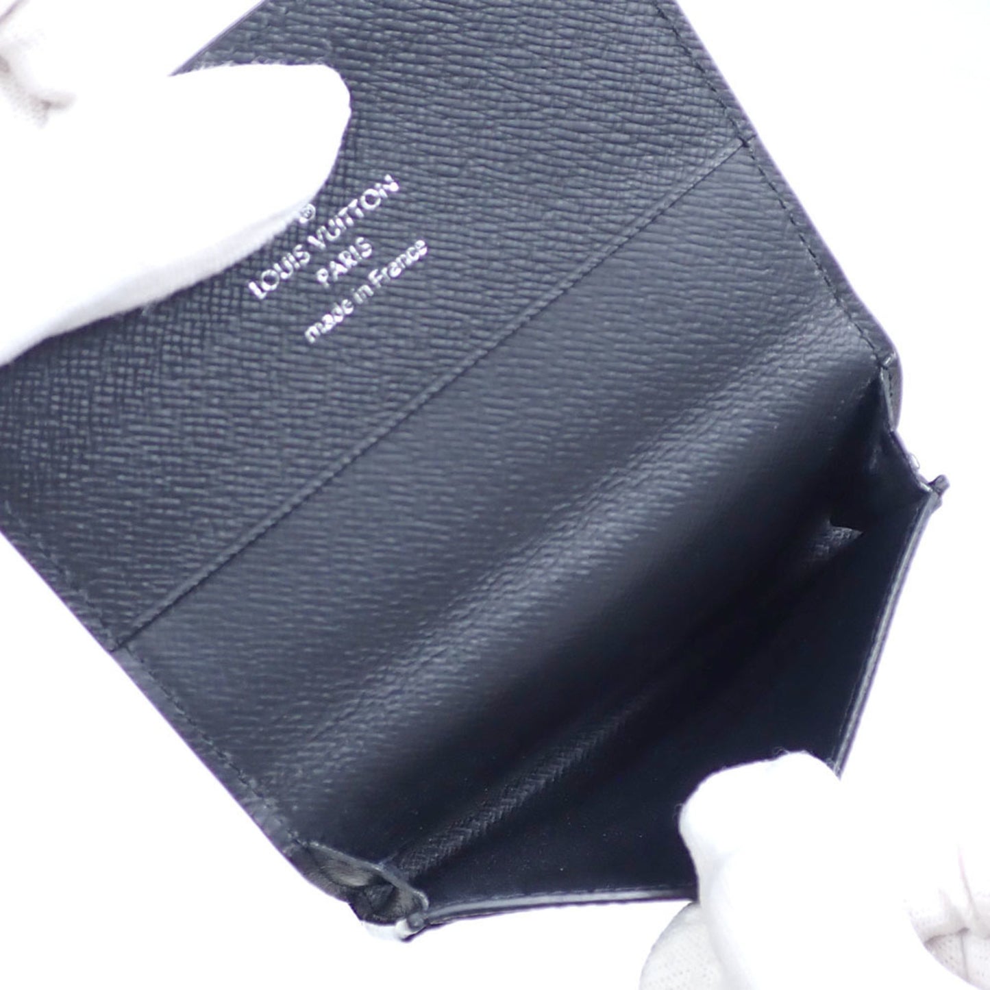 Louis Vuitton Bi-Fold Card Case Taiga Envelope Carte De Visite Nm