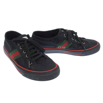 Gucci Shelly Line Gg Canvas Tennis 1977 Off The Grid Shoes Black 6 629242 H9H70 1072