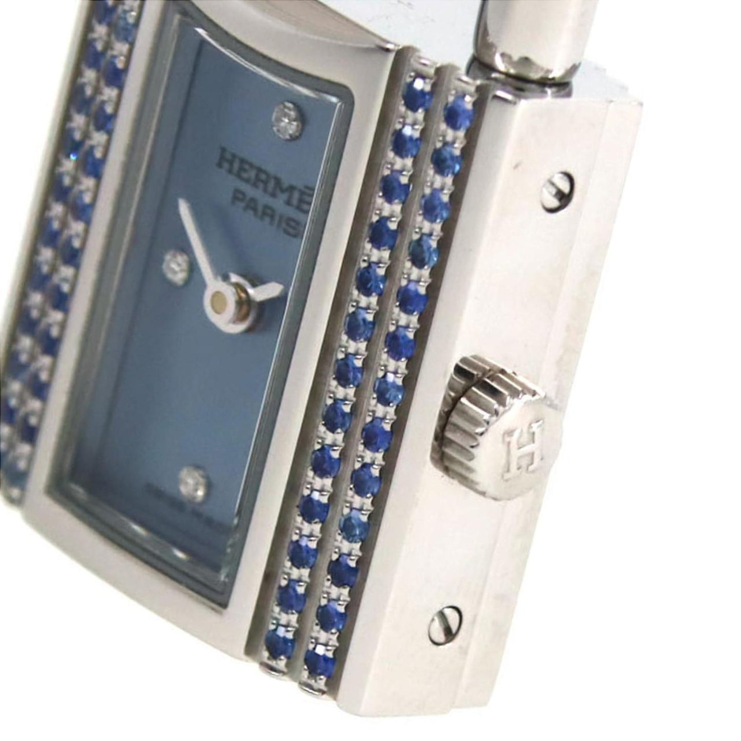 Herms Kelly 2S/4P Ke1.234.214 Zje-S Stainless Steel Quartz Wristwatch