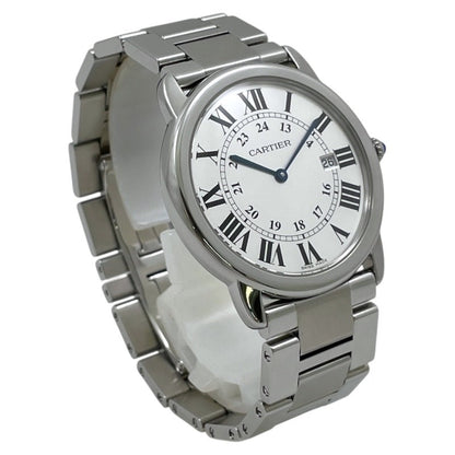 Cartier Rondo Solo Lm W6701005 Stainless Steel Watch For Men And Women