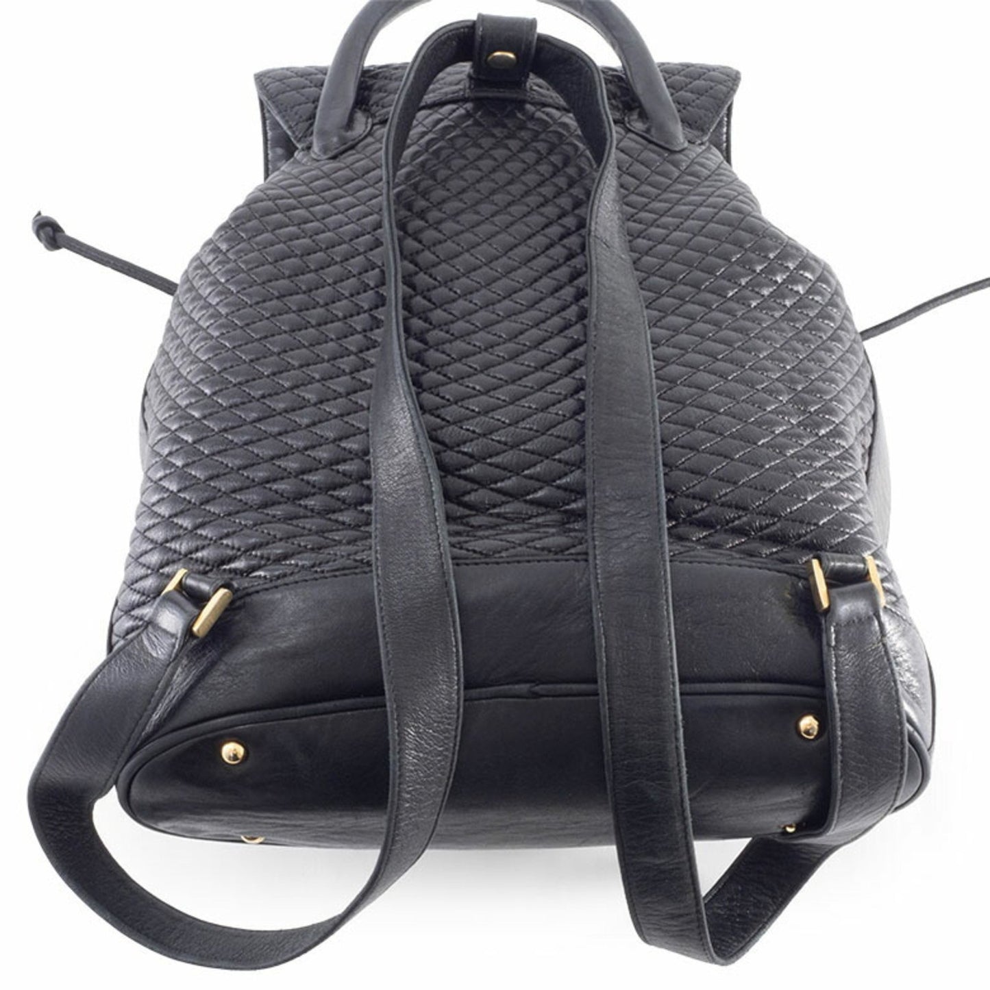 Bally Quilted Backpack In Black Leather