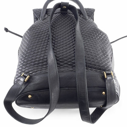 Bally Quilted Backpack In Black Leather
