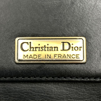 Christian Dior Dior Old Shoulder Bag Leather Black