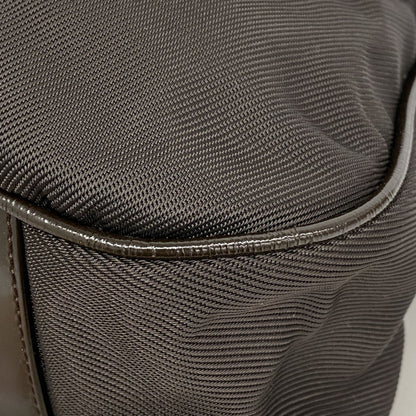 Gucci Bamboo Handbag 001 1781 1577 Nylon Dark Brown 2-Way Bag