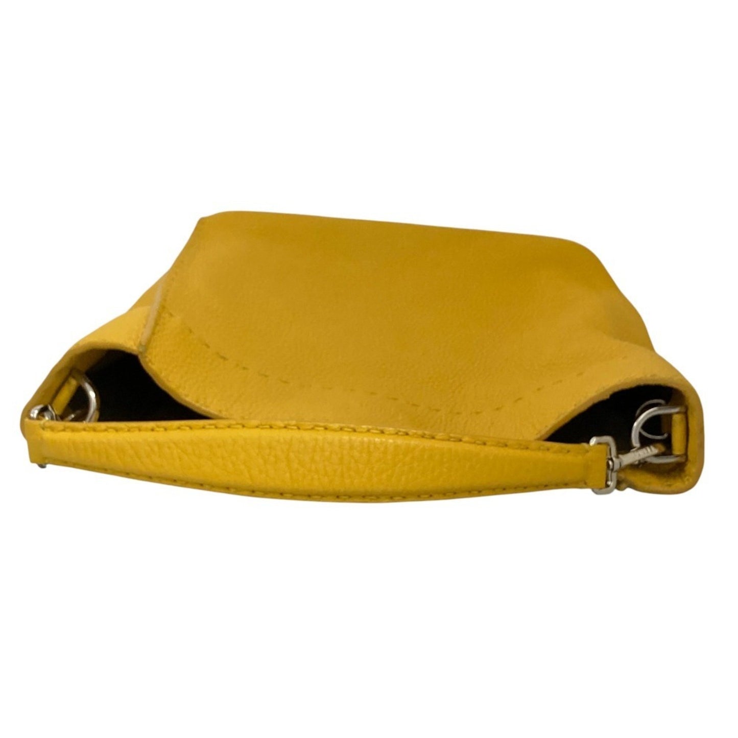 Fendi Selleria Leather 2-Way Shoulder Bag/Handbag 8Bt218 Yellow