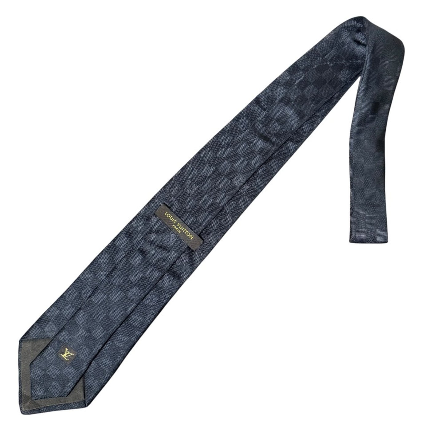 Louis Vuitton Damier Graphite 100% Silk Tie