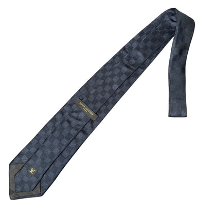 Louis Vuitton Damier Graphite 100% Silk Tie