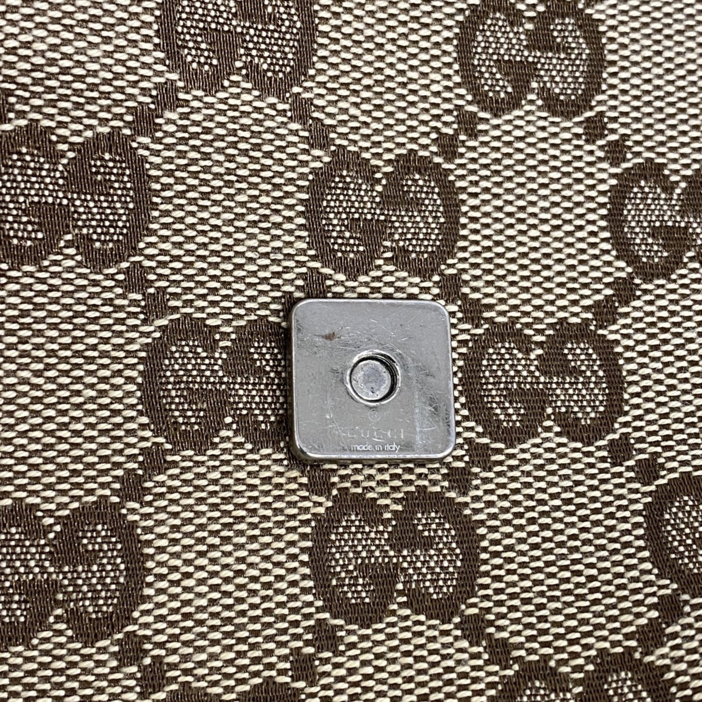 Gucci Gg Canvas Shoulder Bag 146236 Brown Ivory