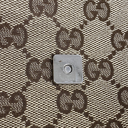 Gucci Gg Canvas Shoulder Bag 146236 Brown Ivory