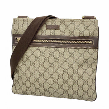 Gucci Gg Supreme Shoulder Bag 295257 Brown