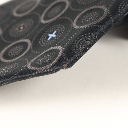 Louis Vuitton Polka Dot Monogram Silk Cravate Black