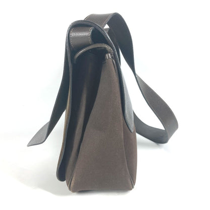 Hermes Sac Colorado Gm Flap Bag Shoulder Canvas Leather