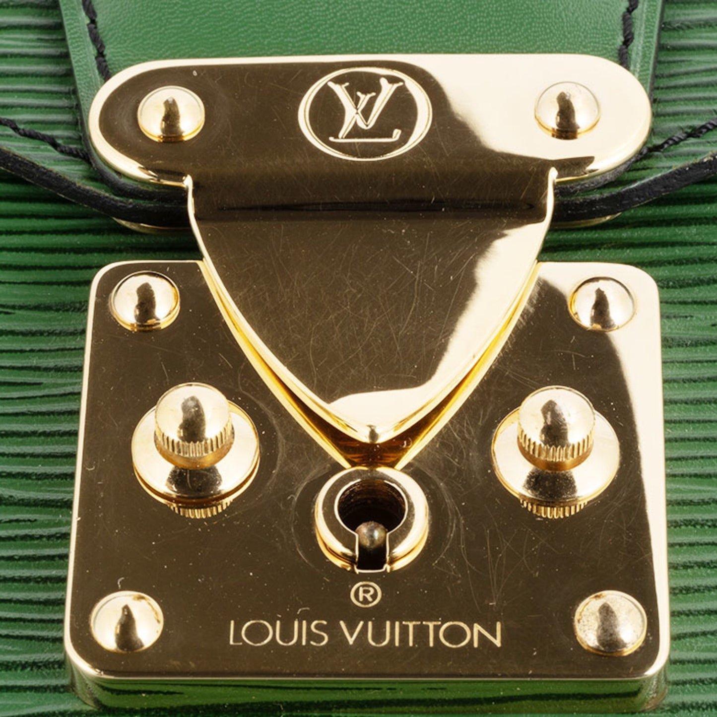 Louis Vuitton Porte-Document Senator Case Clutch Bag M54455 Epi Leather Green