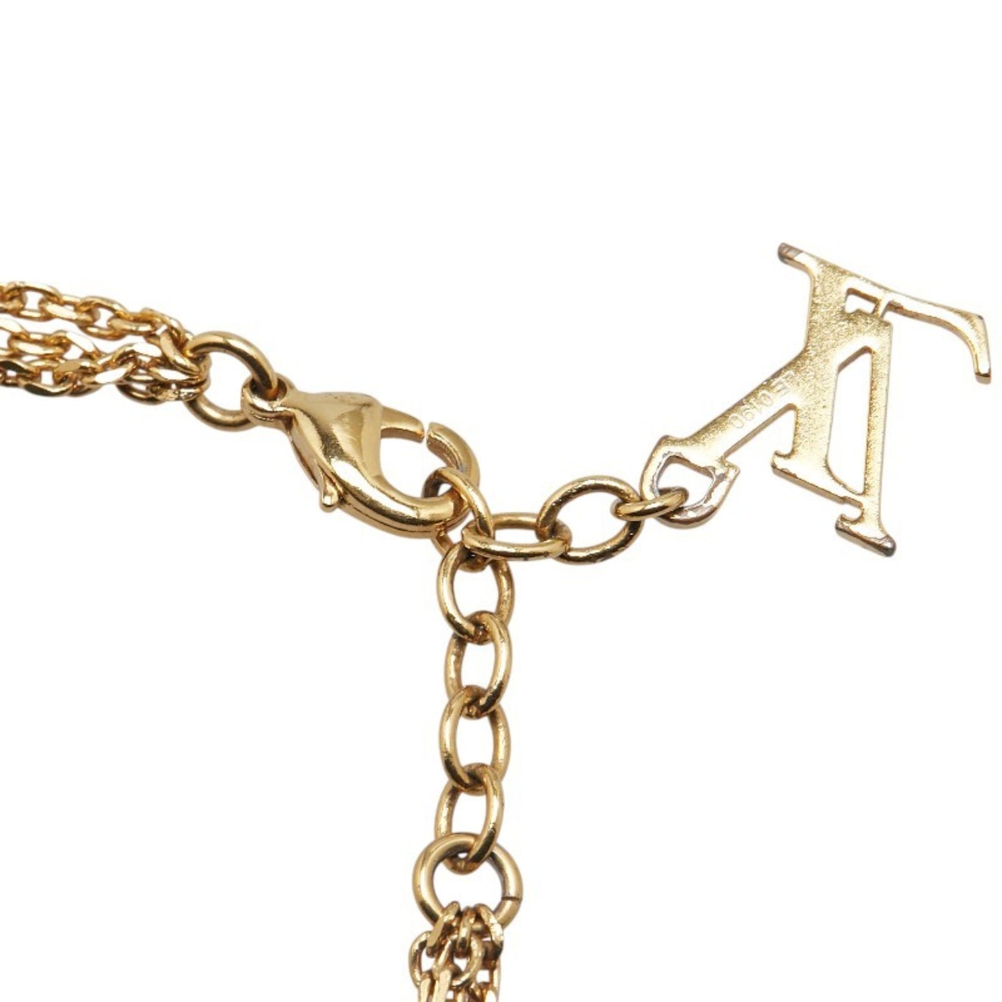 Louis Vuitton Monogram Sweet Charm Chain Bracelet M66248 Gold Plated