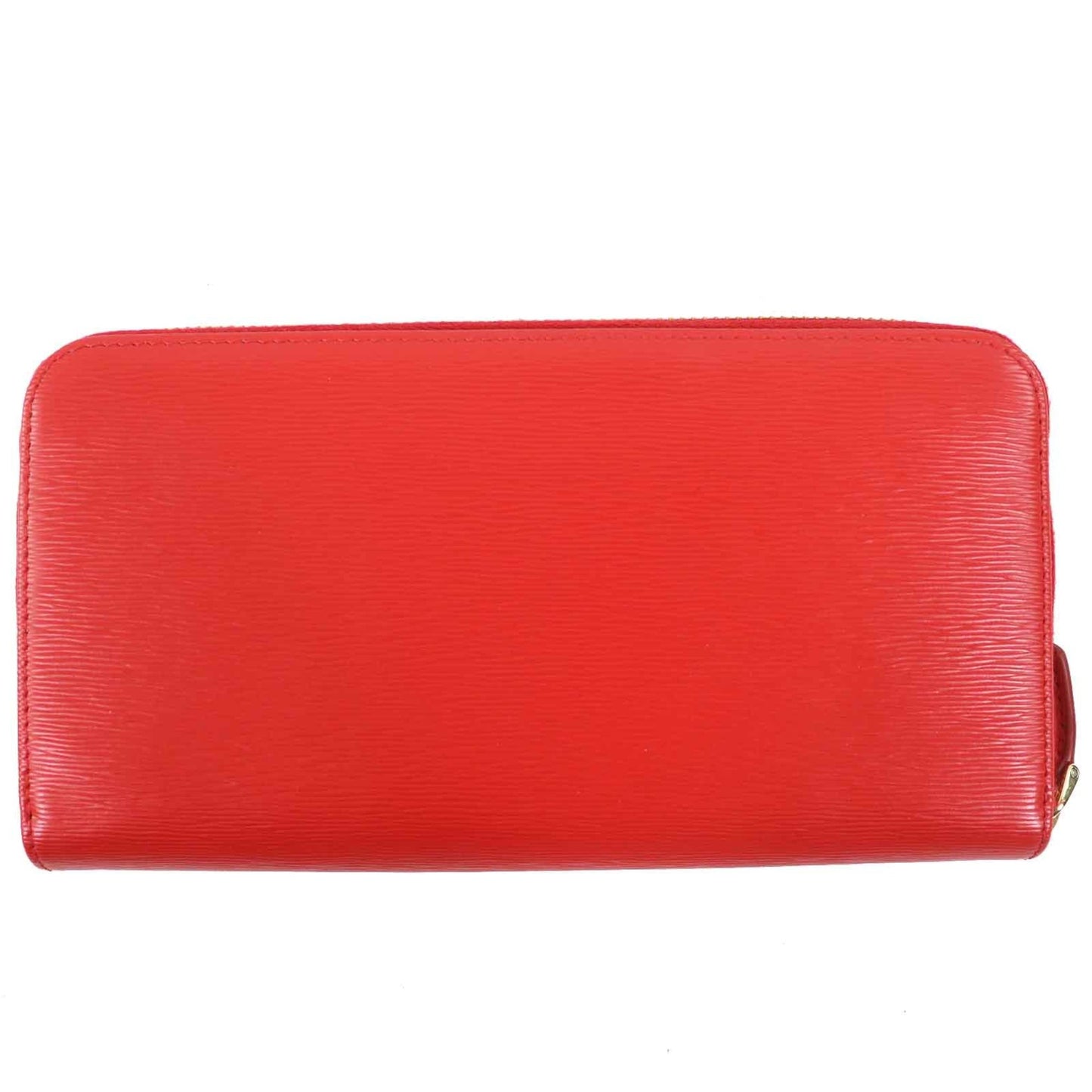 Prada 1Ml506 Vitello Move Logo Hardware Round Zip Leather Long Wallet Lacca1 Red With Box And Dust