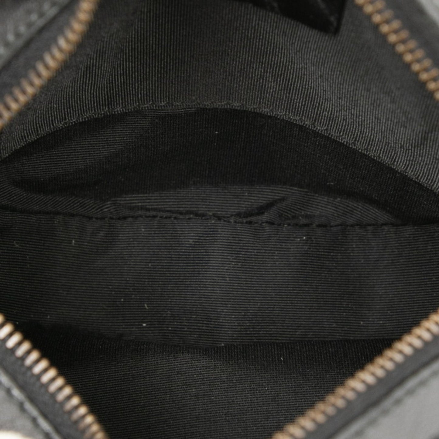 Gucci Gg Canvas Crossbody Shoulder Bag Pochette 90700 Black Leather