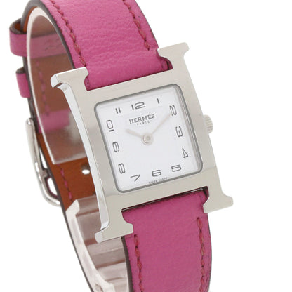 Hermes Hh1.210 H Watch Stainless Steel Leather