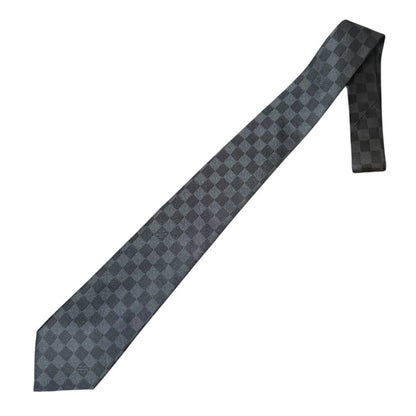 Louis Vuitton Damier Graphite 100% Silk Tie