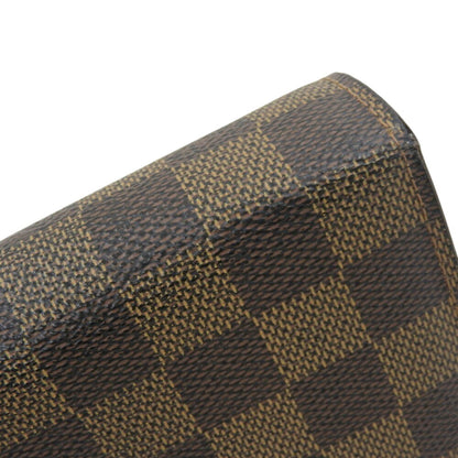 Louis Vuitton Damier Portefeuille Sarah N61734 Ebene Long Wallet