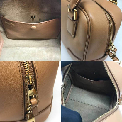 Loewe Amazona 16 Square Bag In Napa Calf Warm Desert Gold A039N21X01