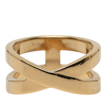 Hermes Ribbon Scarf Ring Gold Plated