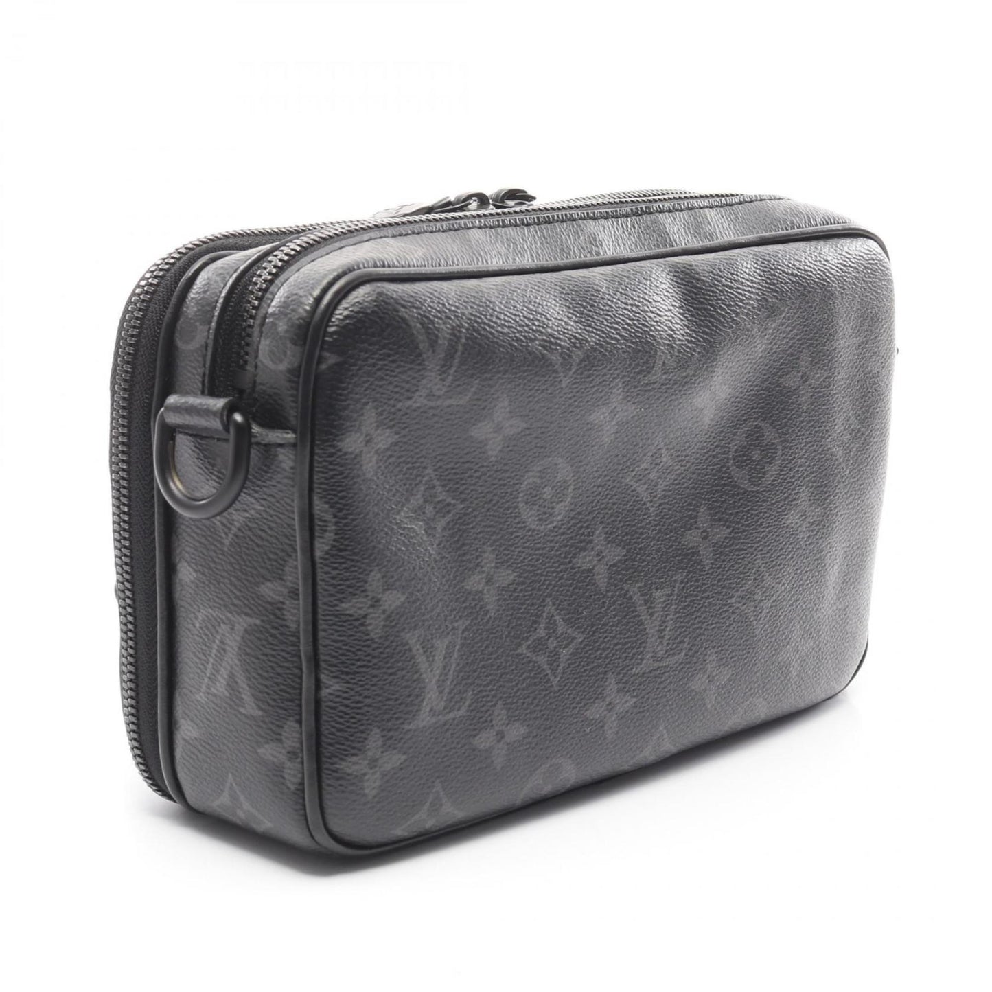 Louis Vuitton Alpha Shoulder Bag Coated Canvas Leather Monogram Eclipse