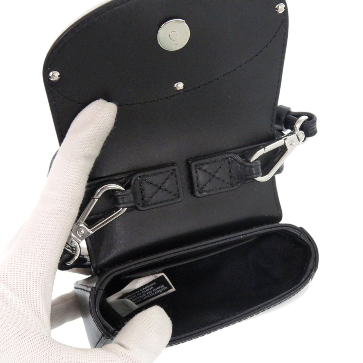 Diesel 1Dr Xs Wonder X08709 Pr818 Leather Black Shoulder Bag 0644 Diesel