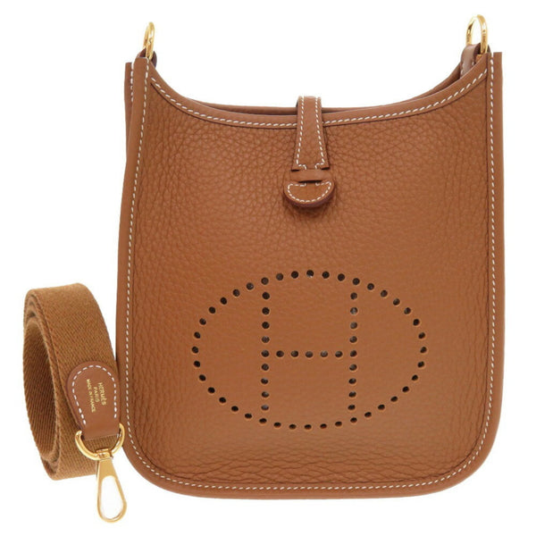 Unused Herms Evelyn Tpm Amazon Taurillon Clemence Gold K Stamp (2025) Shoulder Bag Brown 1518 Hermes