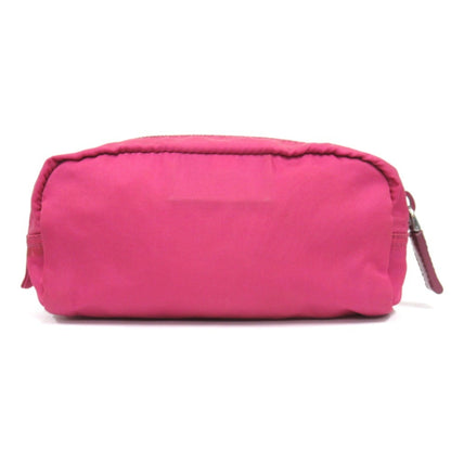 Prada Prada Nylon Pouch Bag With Triangle Logo And Triangular Plate