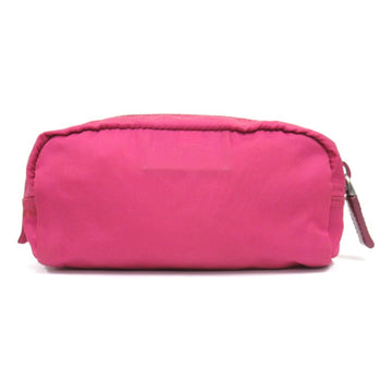 Prada Prada Nylon Pouch Bag With Triangle Logo And Triangular Plate