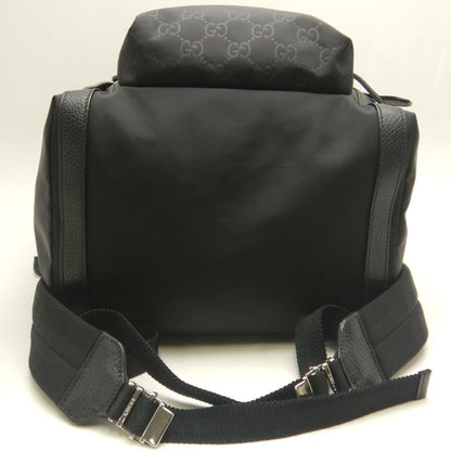 Gucci Daypack 387071 Backpack In Gg Nylon And Leather