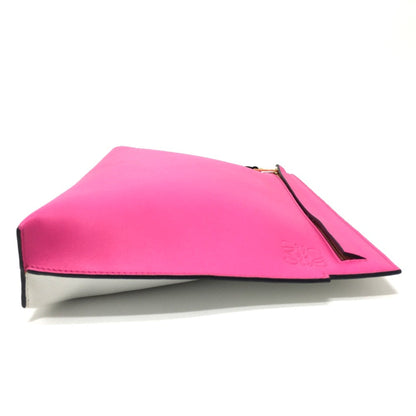 Loewe Anagram Bag Cluch Bag Clutch Bag White X Pink