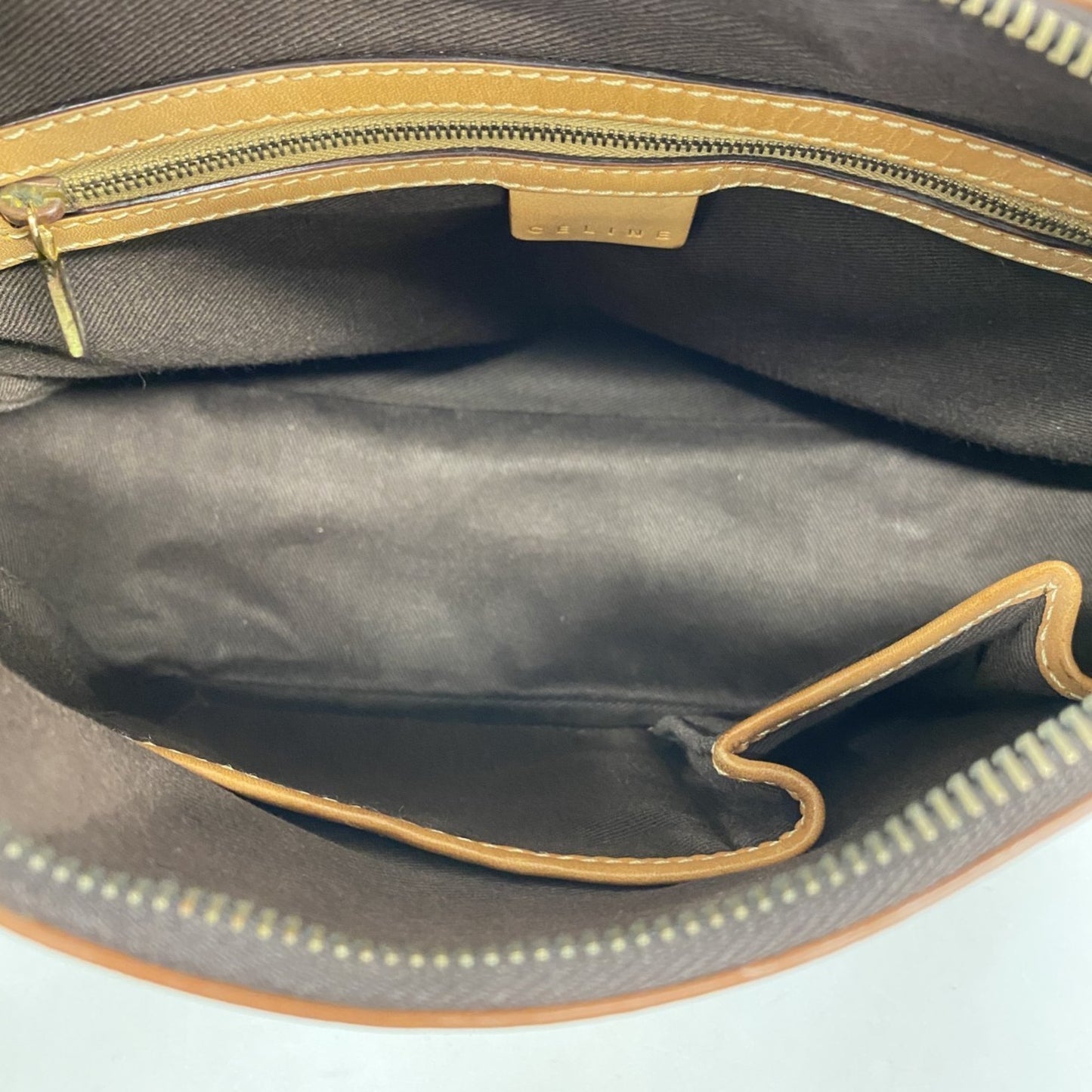 Celine Shoulder Bag Macadam Brown