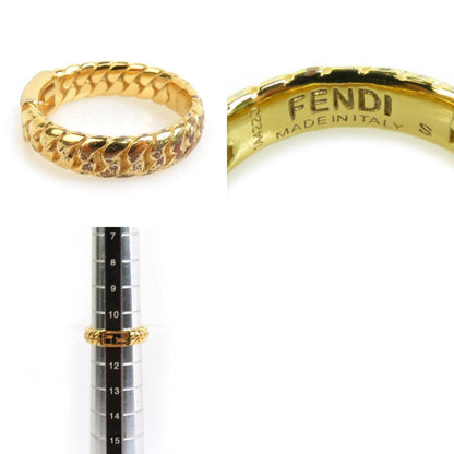 Fendi Ring Baguette Metal Gold