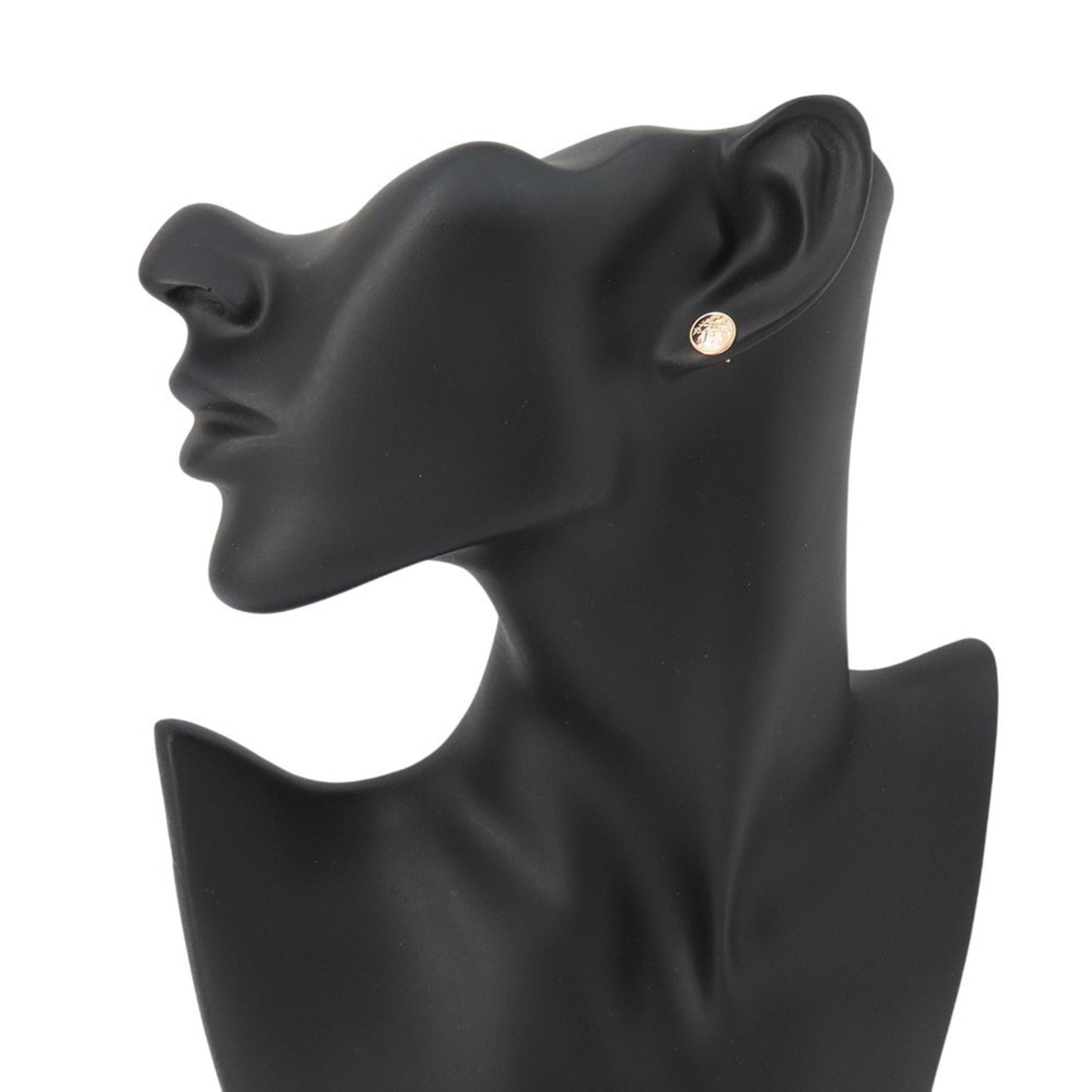 Hermes Ex Libris Earrings 18Kpg Hermes