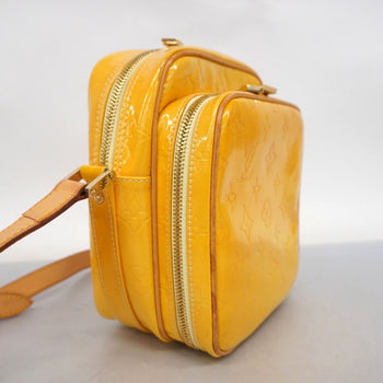Louis Vuitton Vernis Worcester Shoulder Bag M91075 Lime Yellow