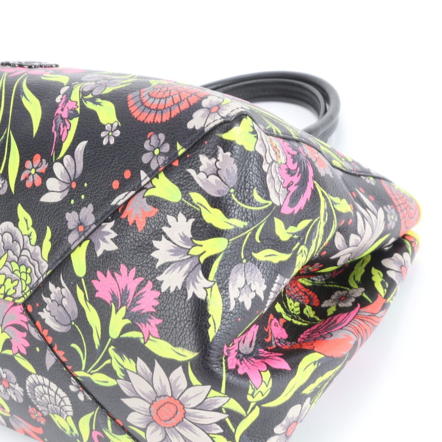 Loewe Limited Edition Flower Print Leather Tote Bag