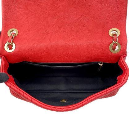 Chanel Chain Shoulder Bag Chevron V Stitch Coco Mark W A92087 Chanel