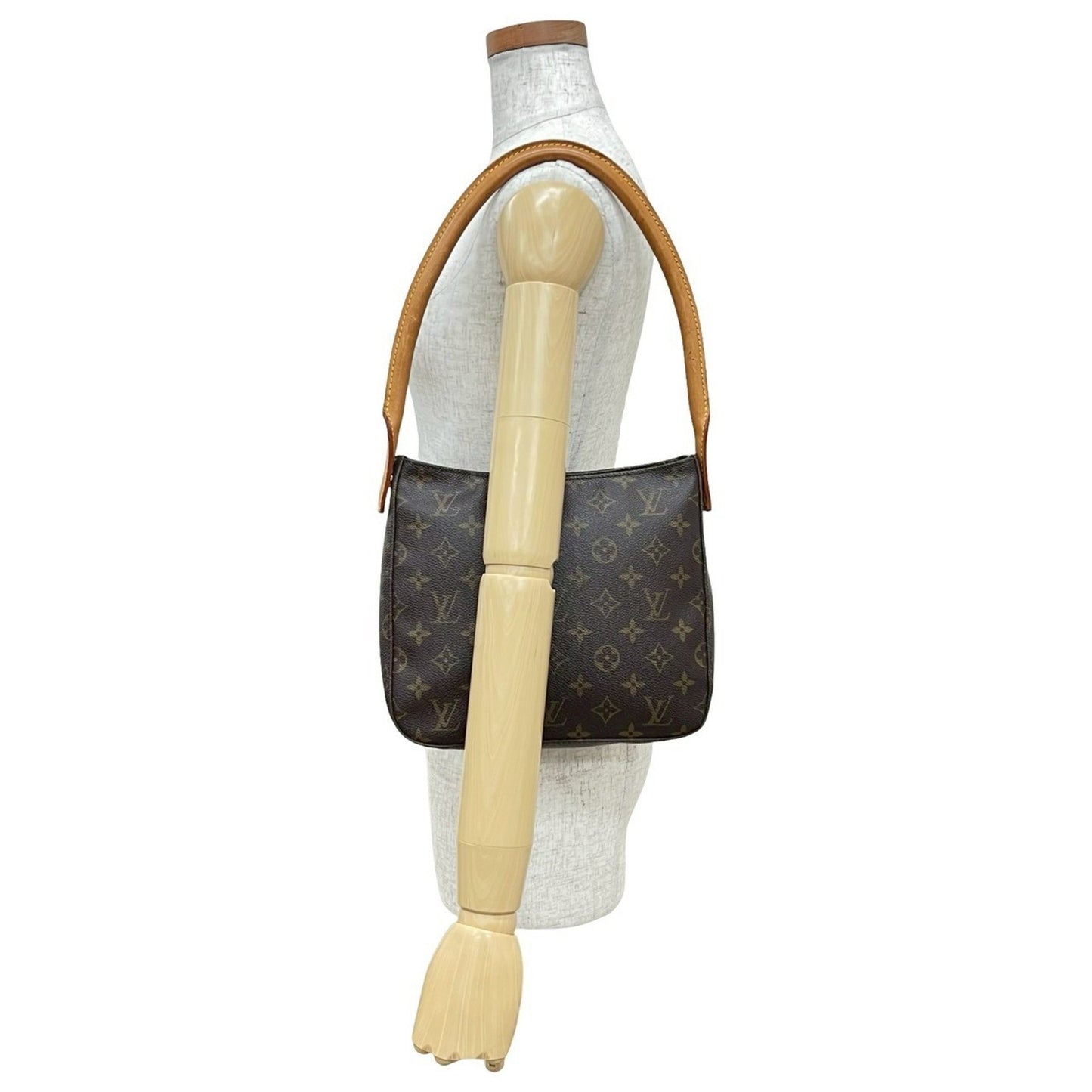 Louis Vuitton Looping Mm Monogram Leather One-Shoulder Bag/Semi-Shoulder Bag