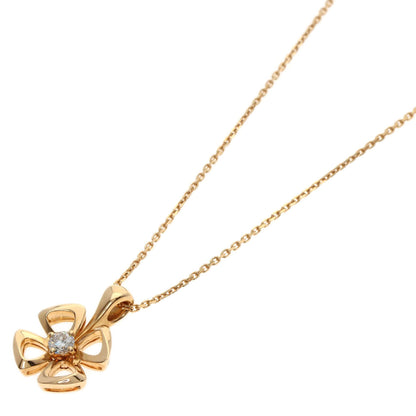 Bvlgari Fiorever Diamond Necklace In 18K Pink Gold